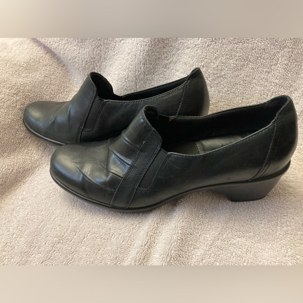 Clark's 89487 Pleated Slip On Heel Clog 9M - Picture 2 of 5